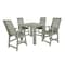 Highwood Usa Weatherly 5pc Square Counter Height Outdoor Furniture Dining Set AD-CNW44-EUC - alternate 1